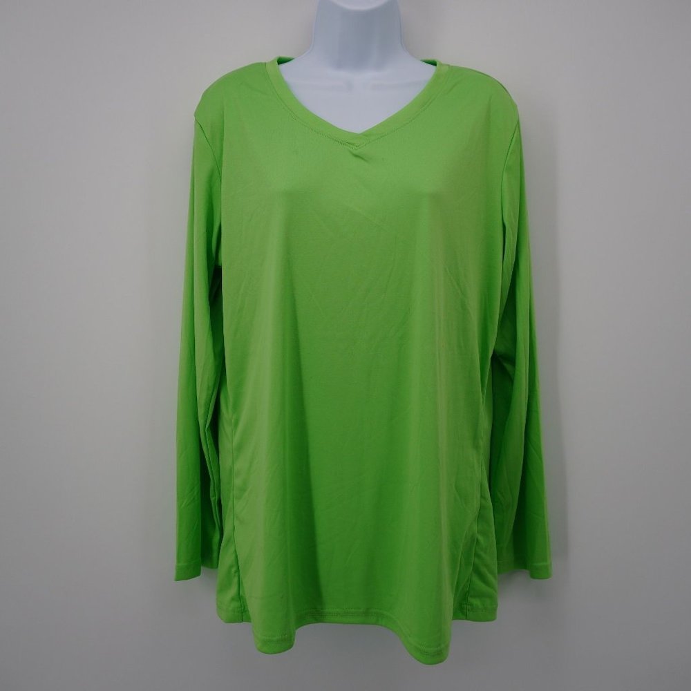 BAW Women's Green Long Sleeve Soft Lightweight Shirt Size XL